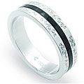 Stainless Steel Black Bar Designed Band