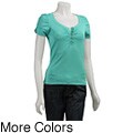 August Silk Women's Cap-sleeve Scoop-neck Sweater
