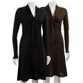 Magaschoni Women's Gathered V-neck Cashemere Blend Dress