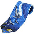 Mystic Clothing Satin Dolphins Necktie with Gift Box