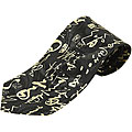 Mystic Clothing Satin Japanese Calligraphy Necktie with Gift Box