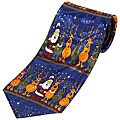 Mystic Clothing Reindeer and Santa Claus Tie Gift Box