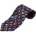 International World Flags Necktie and Gift Box Set