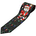 Mystic Clothing Santa Claus and Lights Tie with Gift Box