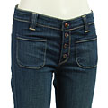 Rich & Skinny Women's Exposed Button Flare Jeans