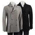 Triple Five Soul Men's Wool Double-breated Peacoat