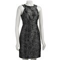 Muse Women's Asian Brocade Collar Dress