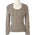 Cable Scoop Neck Sweater (Peru)