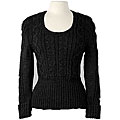 Cable Scoop Neck Sweater (Peru)