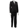 Anne Klein Women's 2-piece Double-weave Pant Suit