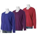 Spice of Life Women's Twofer Long-sleeve Sweater