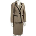 Justin Taylor Women's Contrast Color Skirt Suit