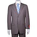 Mantoni Men's 2-button Brown Stripe Suit