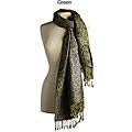 Mystic Clothing Green Paisley Pashmina 