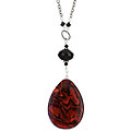 Charming Life Silver Paua Shell/ Black Onyx Necklace