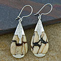 Sterling Silver Sponge Coral Earrings (Thailand)