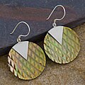 Sterling Silver Mother Of Pearl Earrings (Thailand)