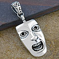 Sterling Silver 'Festive Mask' Pendant (Thailand)
