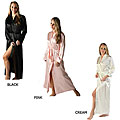Mystic Clothing Women's Classic Long Satin Robe