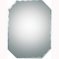 Frameless Octagon Scallop Beveled Mirror