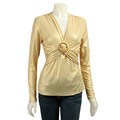 Kay Celine Women's Gold Ring Detail Shirt