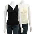 Kay Celine Women's Sleeveless Ruched Top