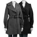 Marvin Richards Women's 3/4-length Wool Blend Coat