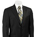 Joseph Abboud Men's Charcoal Pinstripe Wool Suit