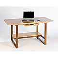 Breeze Desk with Wood Legs