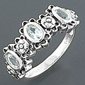 Sterling Silver Aquamarine Size 7 Ring (China)