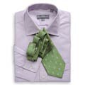 Hickey Freeman Fancy Twill Lavender Dress Shirt