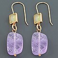 18k Pink Gold over Sterling Silver Earrings (China)