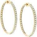 Rose Goldplated CZ Inside-out Hoops