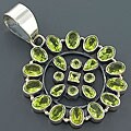 Sterling Silver Peridot Pendant (India)