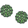 14k Gold Tsavorite Stud Ball Earrings