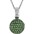 14k Gold Tsavorite Ball Necklace
