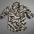 Hickey Zebra Print Men's Sport Shirt
