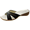 Sandies Women's 'Apres' Capri Black Golf Sandals