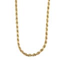 14k Gold over Silver Medium 24-inch Rope Necklace