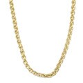 14k Gold over Silver 16-inch Spiga Chain Necklace