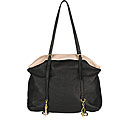Prada Black and Blush Smooth Leather Tote