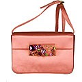 Prada Peach Satin Convertible Clutch