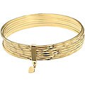 14k Gold over Silver 8-inch Semenario Bangles