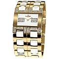 Haurex Italy Luna Women's Gold and White Watch