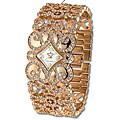 Haurex Italy Ducale Women's Rosetone Crystal Watch