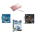 Nintendo DS Rose Bundle with 2 Games and 25 Extras