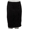Necessary Objects Junior's Black Lace Skirt