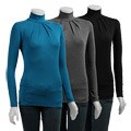 Necessary Objects Women's Pleated Turtleneck