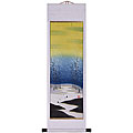 'Cranes and Snowy Trees' Asian Art Wall Scroll Painting