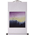 'Forest Sunrise' Asian Art Wall Scroll Painting